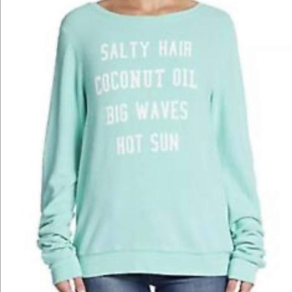 Wildfox Salty Hair Baggy Beach Jumper. Small.